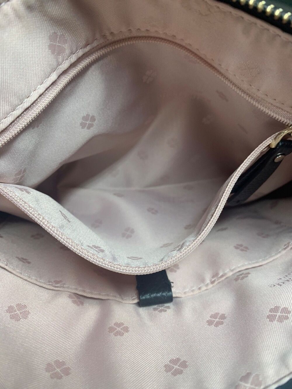 Kate Spade Medium Zip Black Pebbled Crossbody -Shoulder Bag EUC Clean - Picture 11 of 13